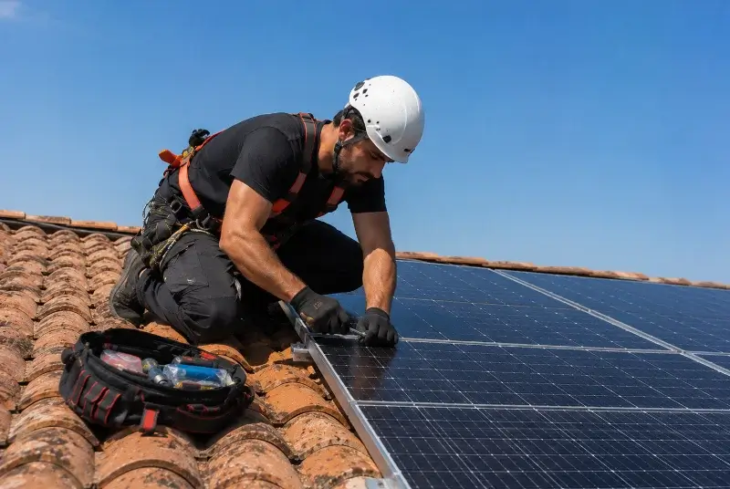 Maintenance et monitoring de panneaux solaires à Morancé